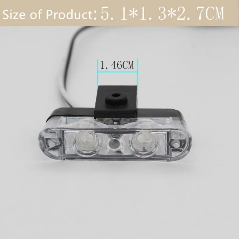 Горячая Распродажа 12V 2X2 4LED высокое Яркость красные синие огни для полицейской