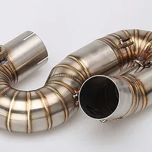 Выхлопная труба мотоцикла CBR1000RR средняя труба 08-14 разъем из нержавеющей стали титановый сплав cbr1000rr Соединительная труба