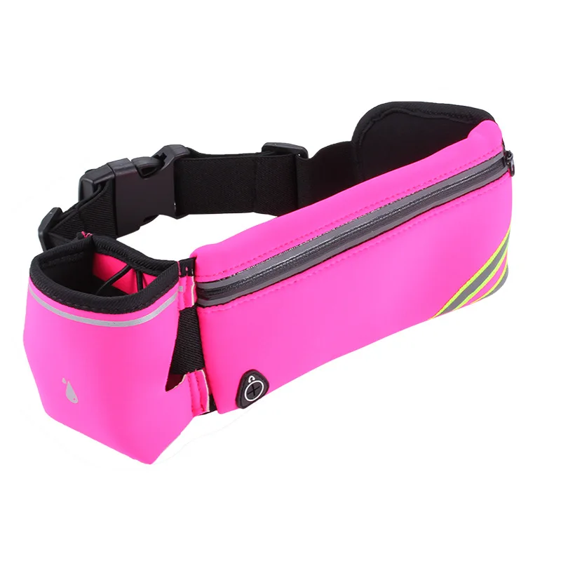 Водонепроницаемый спортивный пояс для бега в тренажерном зале, чехол для телефона, сумка на пояс для iPhone X 8 7 5 6 6s 7 Plus, держатель 6,0 дюйма - Цвет: rose