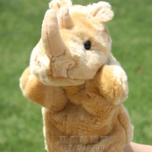 Сказочная игрушка 1 шт. 26 см мультфильм носорог zoo Плюшевые Ручные куклы Спящая пустышка обучающая игра выполнять Мягкие Детские подарок для младенцев