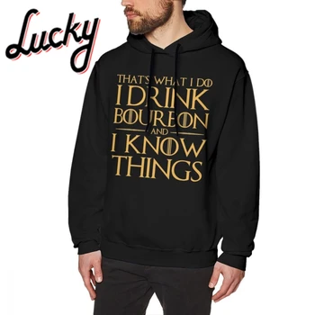 

I Drink Bourbon And I Know Things Little Imp Tyrion Hoodies Male Quality sweatshirt Organic Cotton S-6XL Plus Size