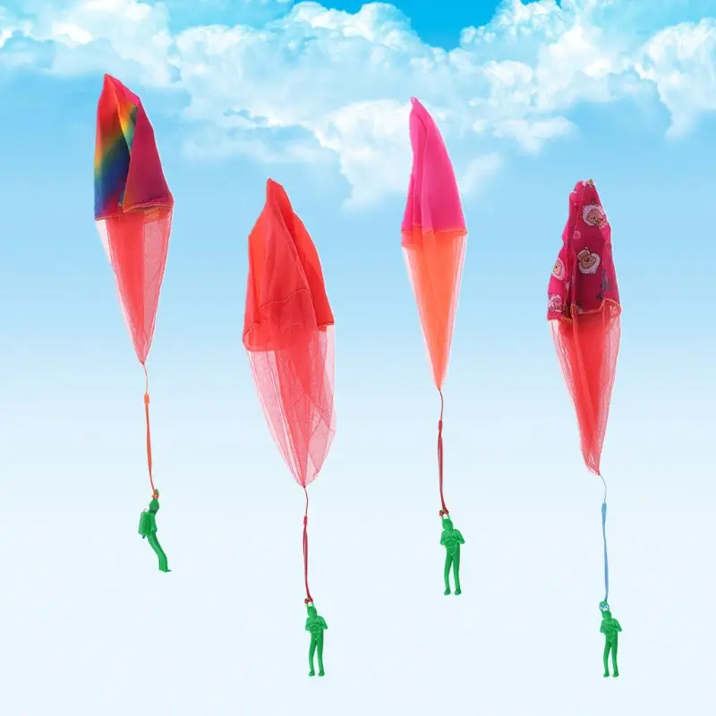 Kids Hand Throwing Parachute Toy Parachute With Figure Soldier Outdoor