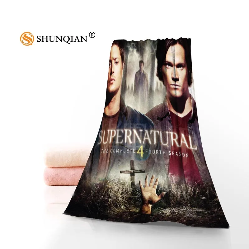 New Supernatural Towel Printed Cotton Face/Bath Towels Microfiber Fabric For Kids Men Women Shower Towels
