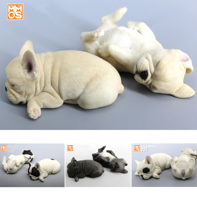 

Mr.Z Animal Series 1/6 Resin Sleeping French Bulldog Collection Garage Kit Statue for 12" Action Figure Scene DIY Car Decoration