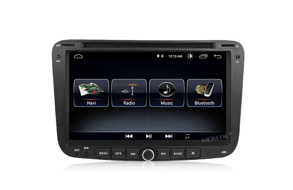 Best MEKEDE 2Din Android8.1 Quad core Car DVD player for GEELY Emgrand EC7 with Free shipping mic navitel map support GPS radio bt 11