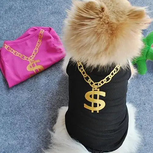 Pet Clothes Fashion Summer Print Puppy Small Dog Cat Vest T Shirt Apparel | Дом и сад
