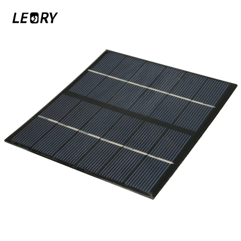 

LEORY Portable 2.5W 6V Solar Panel DIY Home Solar Cells System Module Charger For Light Battery Phone Toy