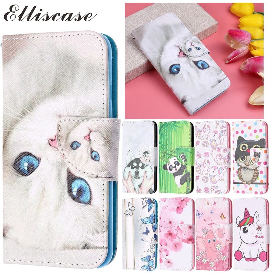 Leather Flip Case Cover For Samsung Galaxy J5 2016 Silicone Card Holder Wallet Luxury Phone Coque