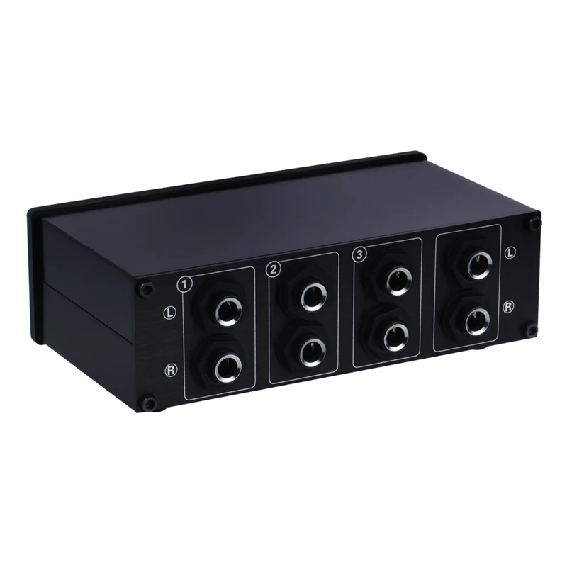 Lynepauaio Audio Switcher 1 Input 3 Output Or 3 Input 1 Output Stereo Speaker Switch 1/4 Trs 6.35Mm Input And Output Interface