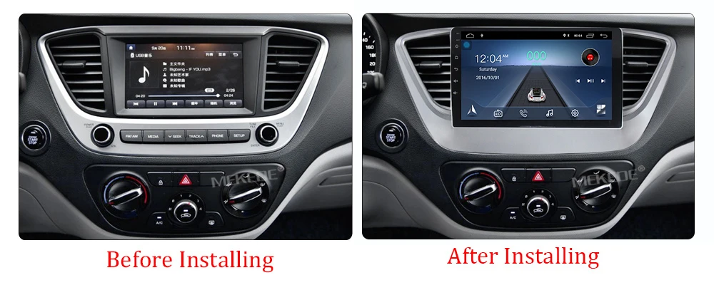 Excellent Ultra cheap!Mekede car gps dvd player for Hyundai Verna 2017 with android8.1 quad core wifi bluetooth radio gps navigation 9