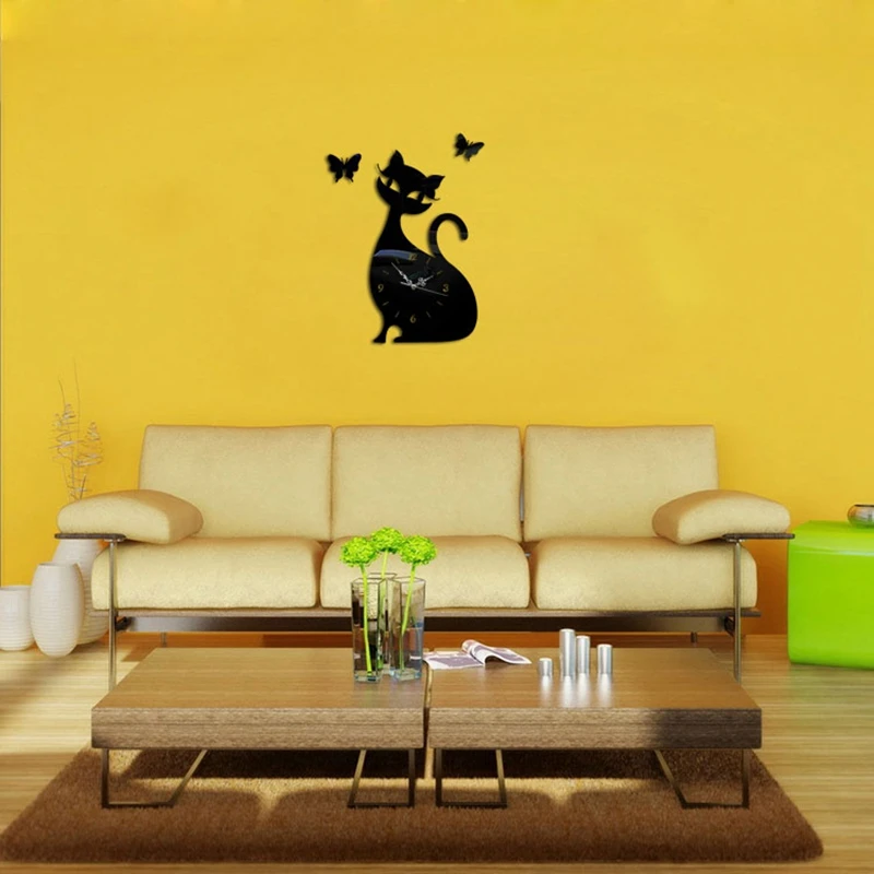 wall clock cat