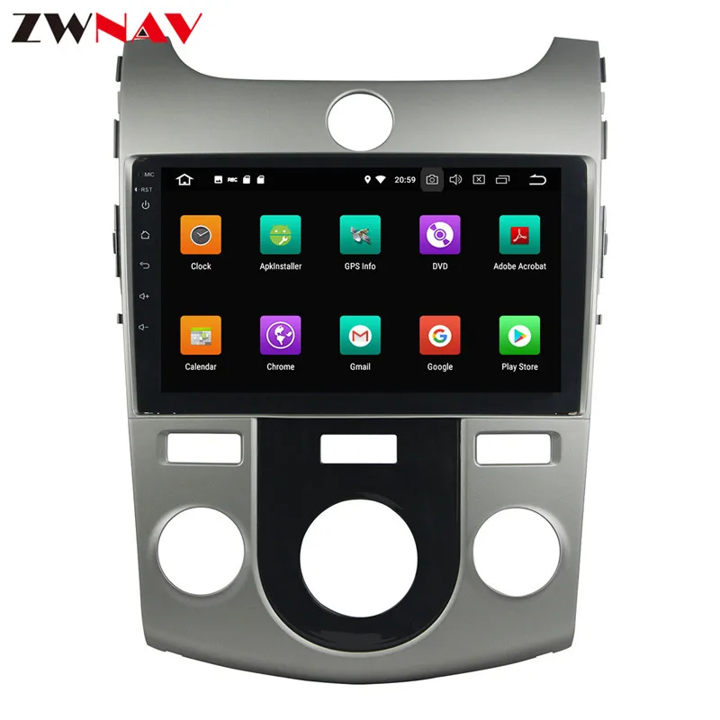 Discount 8 inch Car  no DVD player Android 8.0 Car GPS navigation for KIA CERATO/FORTE 2008-2012 multimedia radio video CD player 2