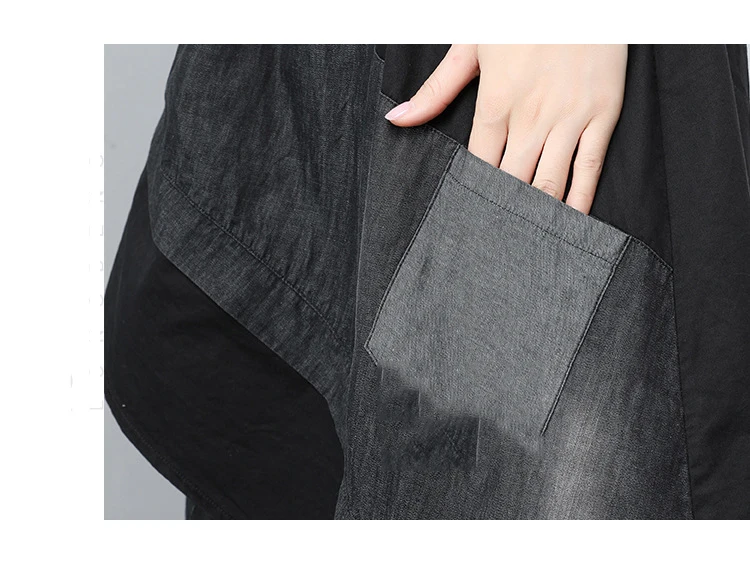 XITAO Splice Tide индивидуальные уличные брюки свободные накладные длинные брюки летняя одежда для женщин Новинка ZLL3265