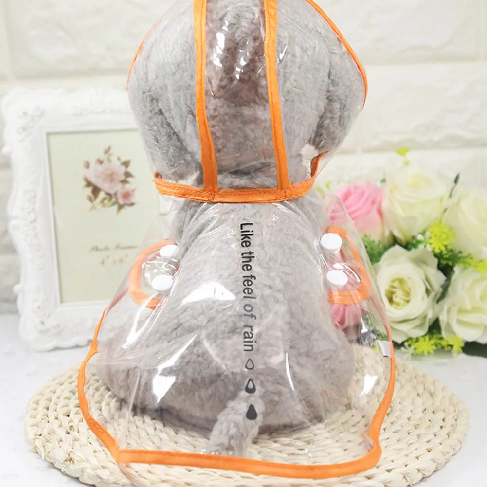 

Fashion Pet Clothes Dog Raincoat Transparent Rain Coat Waterproof Pets Raincoats Small Dogs Clothing XS-2XL Best Price