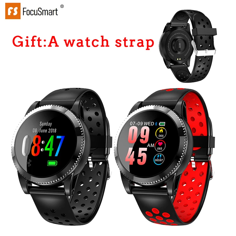 

FocuSmart 2019 L16 Smart Watch Men 1.3 Inch Waterproof Sport Smartwatch Heart Rate Monitor Blood Pressure Watch for IOS Andriod