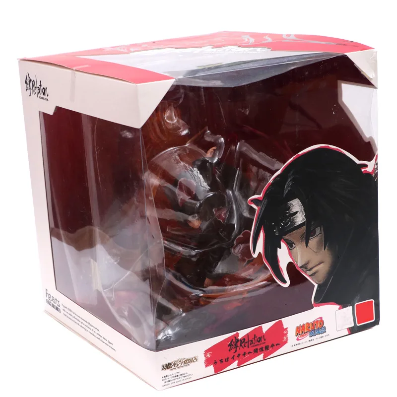 Uchiha Itachi Fire Red VS Sasuke Susanoo синяя ПВХ фигурка Коллекционная модель Brother Relation игрушка 21