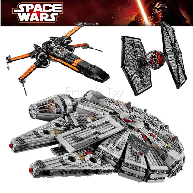 Star Wars The Force Awakens Tie Fighter Millennium Falcon X Wing