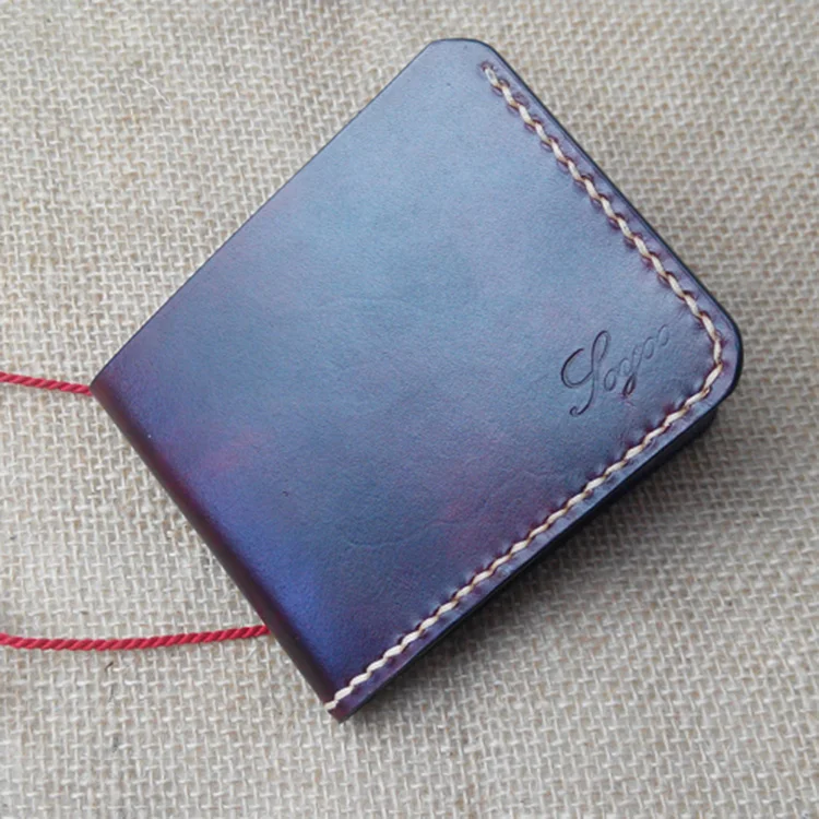 

Handwork Cow Leather Handmade Men Wallet High Quality Retro Genuine Leather Men Wallets Vegetable Tanned Leather Wallet Handmade