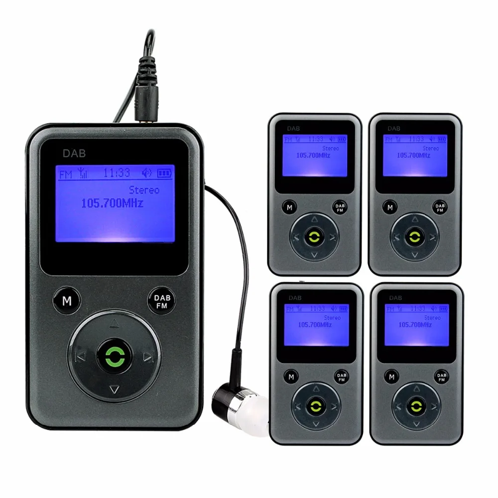 

5pcs Portable Digital DAB/DAB Radio FM Radio Stereo Receiver REC Recorder Lossless Music Player Automatic Search Local DAB Y4107