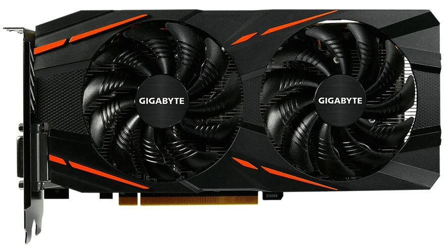Используется GIGABYTE RX 580 4GB игровая видеокарта Radeon RX580 4G видеокарты для AMD display port HDMI