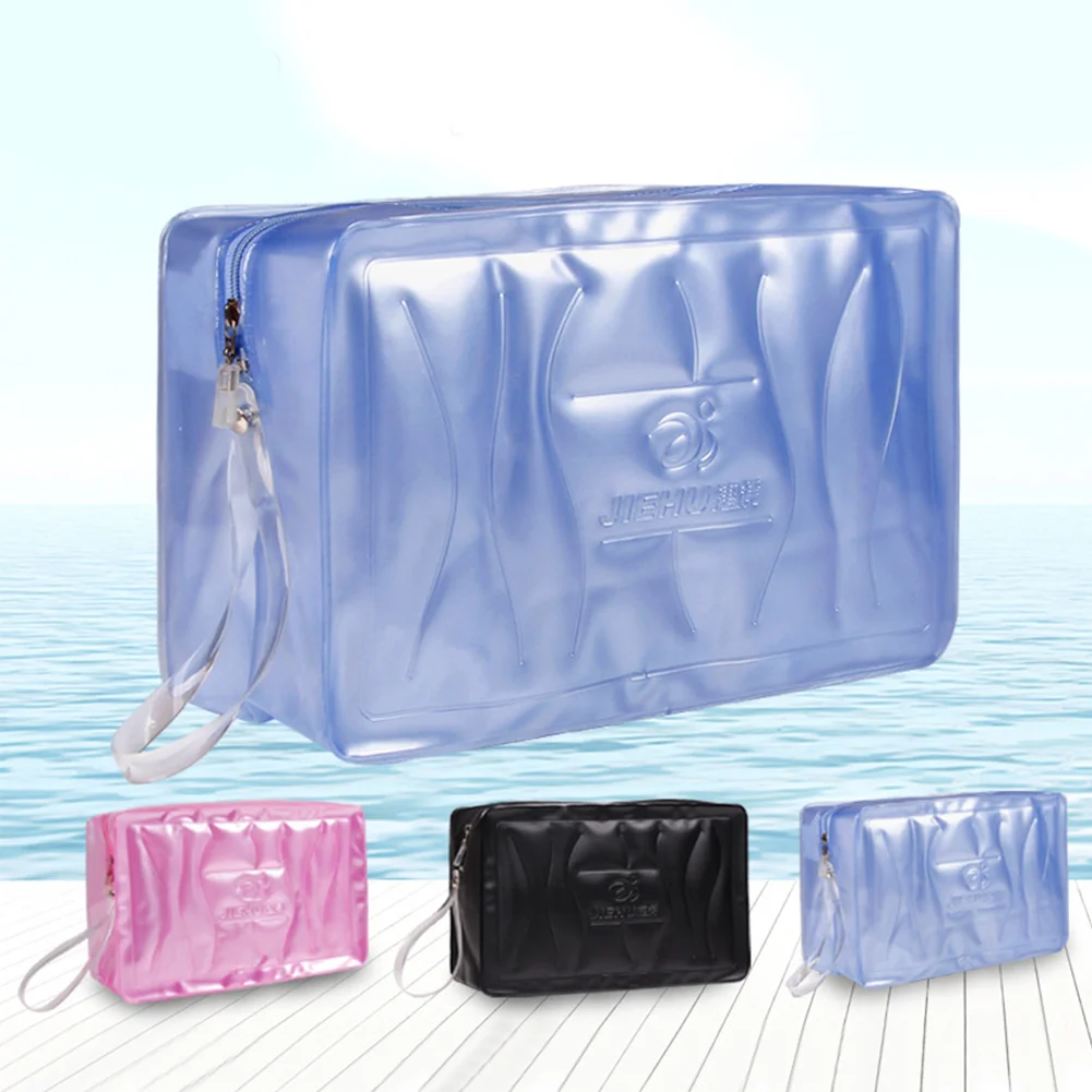  Swimming Gym Bag Waterproof Handbags Transparent PVC Organizer Sack Swimsuit Wash Gargle Storage Po - 32988871483