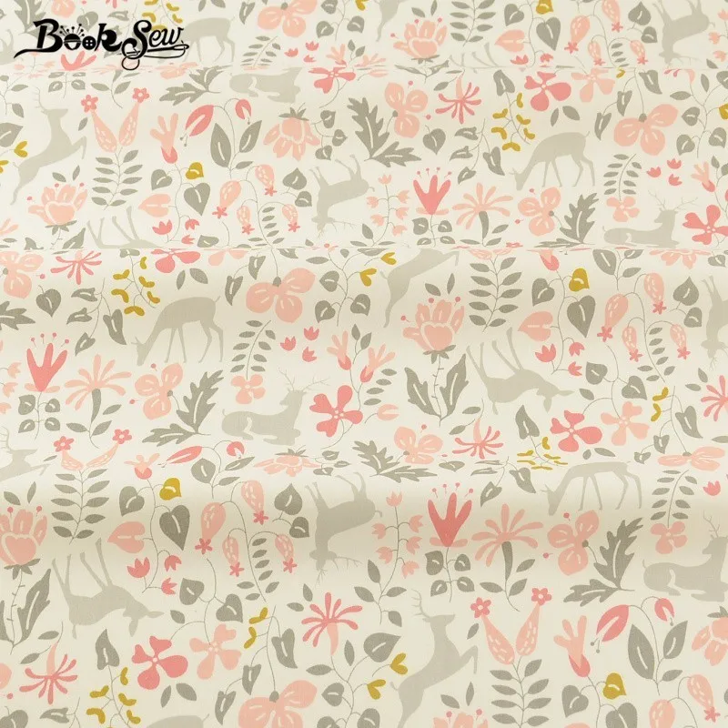 

Booksew Sewing For Art Work 100% Cotton Twill Fabric Curtains Pillows Meter Fabric For Sewing Clothing Bedding Set Dolls
