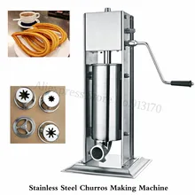 7L руководство на испанском машина для изготовления Чуррос Вертикальная колбаса шпагат из нержавеющей стали колбаса машина для наполнения мяса