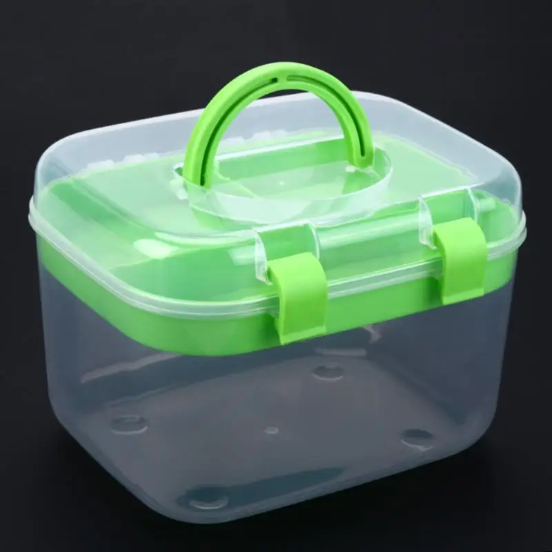 

Double Container First Aid Kit Household Storage Box Layer Desktop Emergency Medicine Case Portable Sundries Cosmetic Organizer