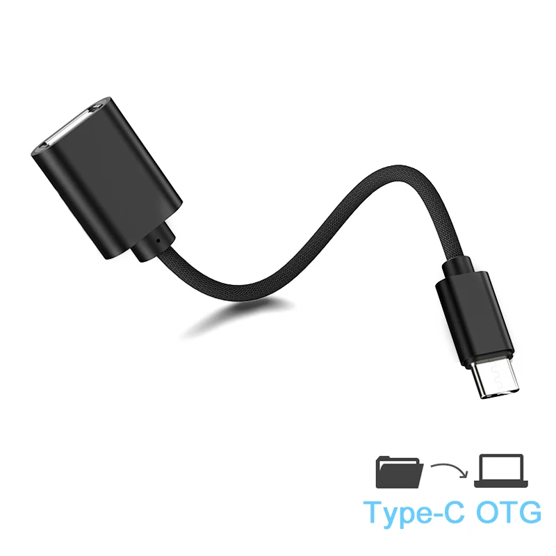 

Type C OTG Adapter USB Device Connector Converter Cable For Huawei P30 Pro Xiaomi mi9 8 Samsung S10 USB C Adapter data Sync Cord