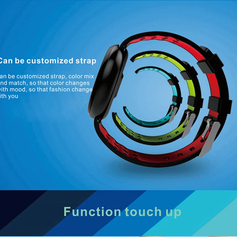 COXRY Fitness Smart Watch Women Bluetooth Smart Bracelet Blood Pressure Measurement Heart Rate Monitor Step Counter Sports Watch