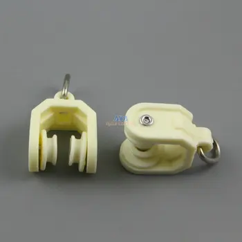 

100 Pieces Curtain Track Roller Curtain Track Slide Gliders 15x27mm