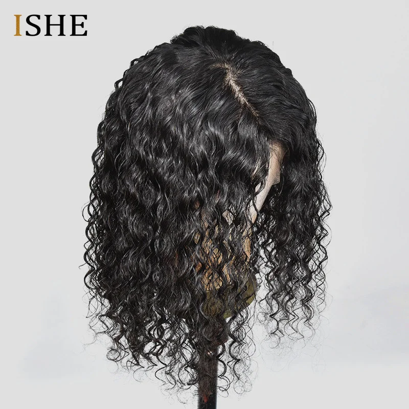 Вьющиеся боб парики 13x6 глубокий часть Синтетические волосы на кружеве человеческих волос парики Волосы remy предварительно выщипать с