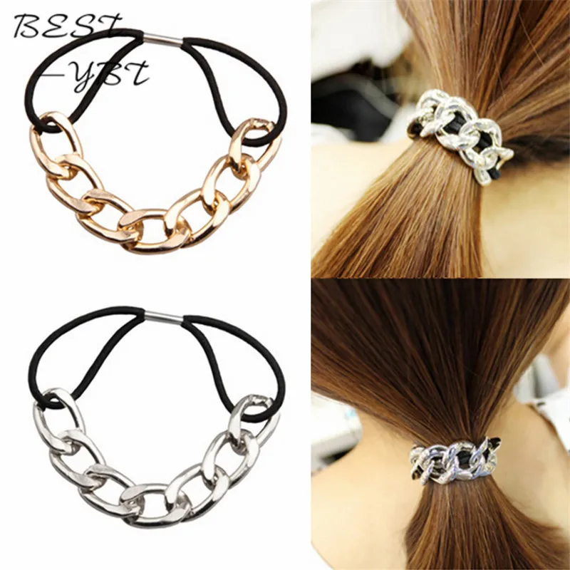 Silver Gold Plated Chain Metal Hair Accessories tiaras Headbands