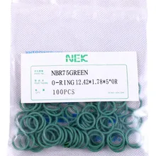 12,42*1,78 мм)#12 R12 NBR комплект резиновых уплотнительных колец, высокая термостойкость для автомобильного кондиционера клапан 5/16 3/8 1/2 5/8