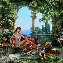 4039 Красавица и Чудовище-DIY Рисование по номерам