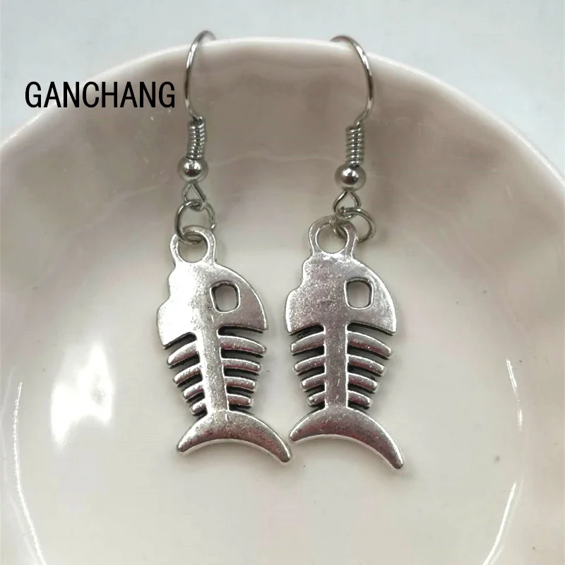 

New earrings jewelry, fish bone earrings female jewelry, female personality gifts
