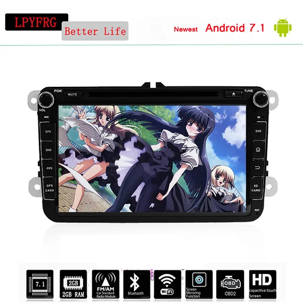 Excellent Hot sale 2 DIN Para Android 7.1 Car DVD Player for Seat Toledo 2004-2015 / Altea XL Support Iphone navigatie gps radia OBD DISCO 3