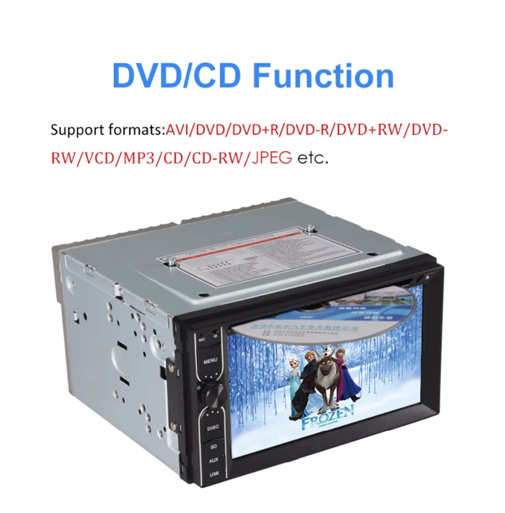 Clearance 2GB RAM 32GB ROM 4 Core Android 6.0.1 Universal Central Multimidia Double 2din 2 din Car Radio DVD Player GPS Navigation 4