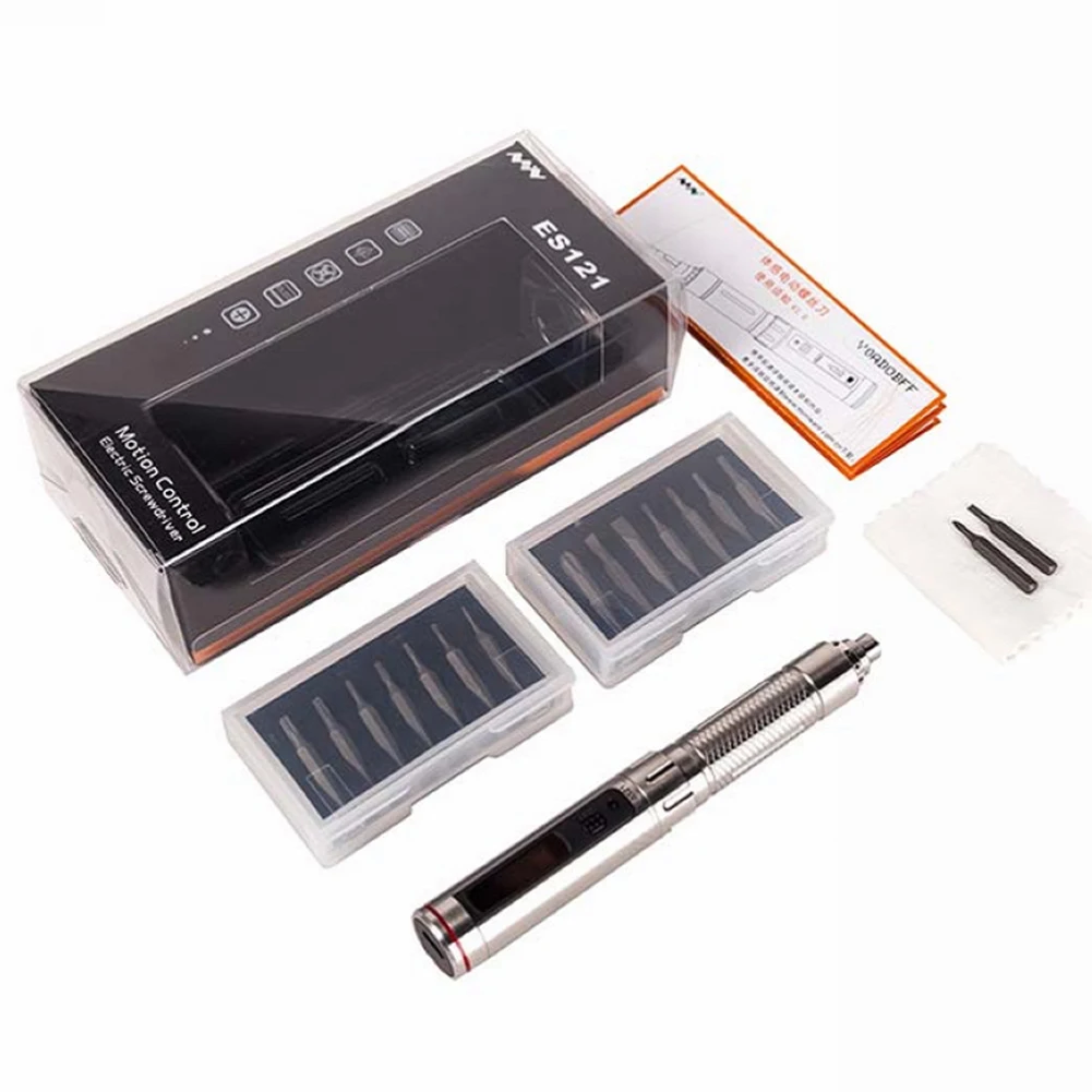 

Screen Electric Screwdriver Set Durable Smart Portable Tool Mini Cordless Bit For Compute Motion Control USB Charging