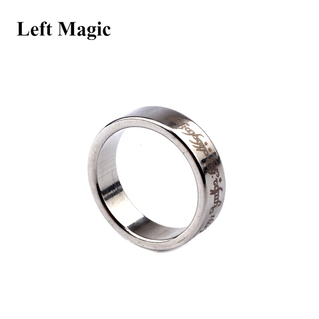 1 pcs Strong Magnetic Magic Ring magnet ring coin magic tricks Finger decoration magician ring magie close up magia B1036 2