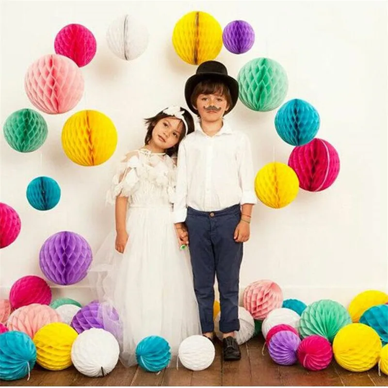 

5Pcs Honeycomb paper lanterns 6 inches (15cm /19 grams ) Lahua marriage room layout wedding wedding supplies festive decorations