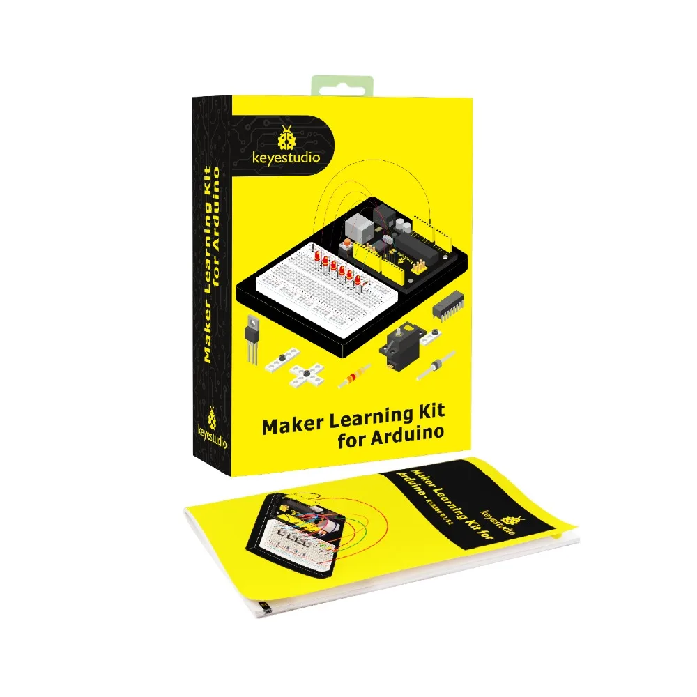 Keyestudio Maker Starter kit совместим с Arduino Starter kit с учебником/подарочной коробкой