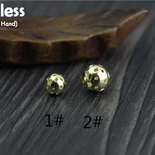 Uglyless реального S925 стерлингового серебра бобы Бисер аксессуары ювелирные изделия DIY ручной работы полые шары Spacer Роскошные Мини выводы