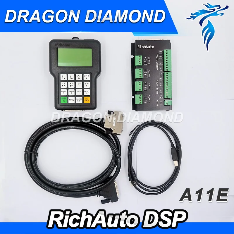 

CNC Router Machine Top quality advanced RichAuto A11 CNC DSP controller A11S A11E 3 axis replace DSP 0501 controller