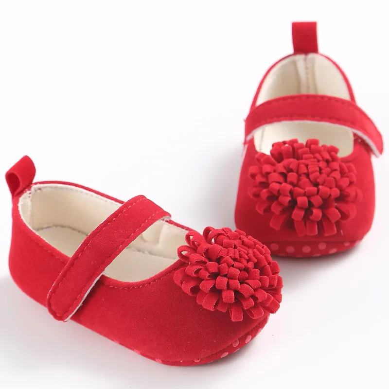 

E&Bainel Newborn Baby Shoes Prewalker Soft Bottom Anti-slip Baby Girl Shoes Footwear Toddler Girl Suede Crib Shoes For Kids