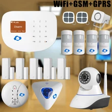 Chuangkesafe Chuangkesafe WIFI/GSM Smart Home Sistema de Seguridad Sistema de Alarma para la Seguridad Casera Interder + cámara IP
