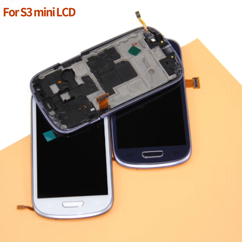Синий белый ЖК дисплей Замена для Samsung Galaxy SIII S3 Mini i8190 с сенсорным сенсором