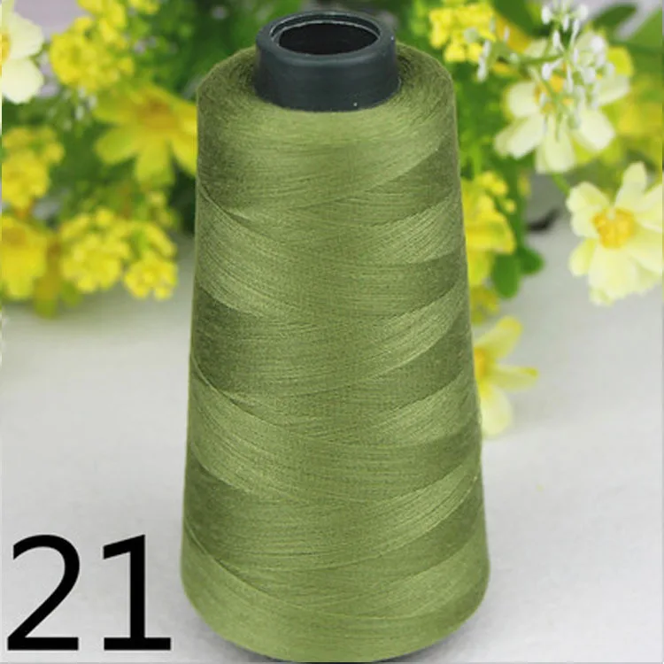 55colors sewing supplies polyester high speed olive green sewing thread