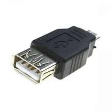 100 шт./лот USB 2,0(мама)-Micro USB B(Папа) 5-контактный Кабель-адаптер