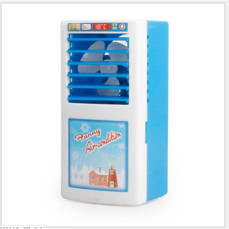 

Blue Air Conditioner Models Toys for Kids Birthday Gifts Playhouse Simulation Tools Children's Home Appliance Models